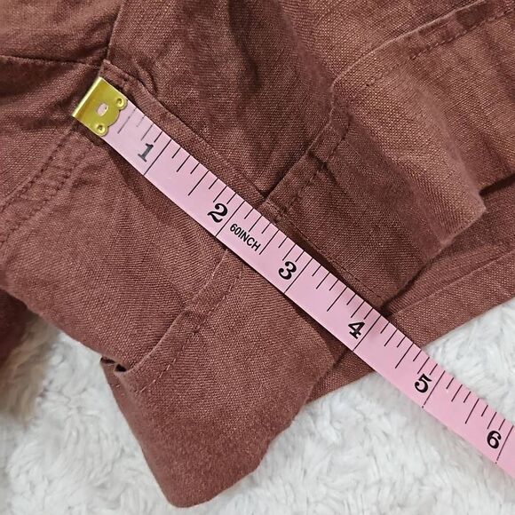 Athleta Cabo Linen 4" Short Hearth Rose Size 26 NWOT Lounge Summer Beach - Picture 4 of 6